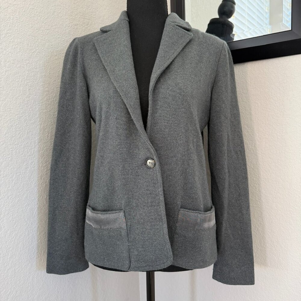 AMINA RUBINACCI Cashmere Blazer Jacket Small Gray - Picture 3 of 16